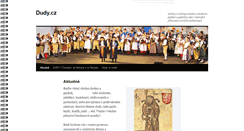 Desktop Screenshot of dudy.cz